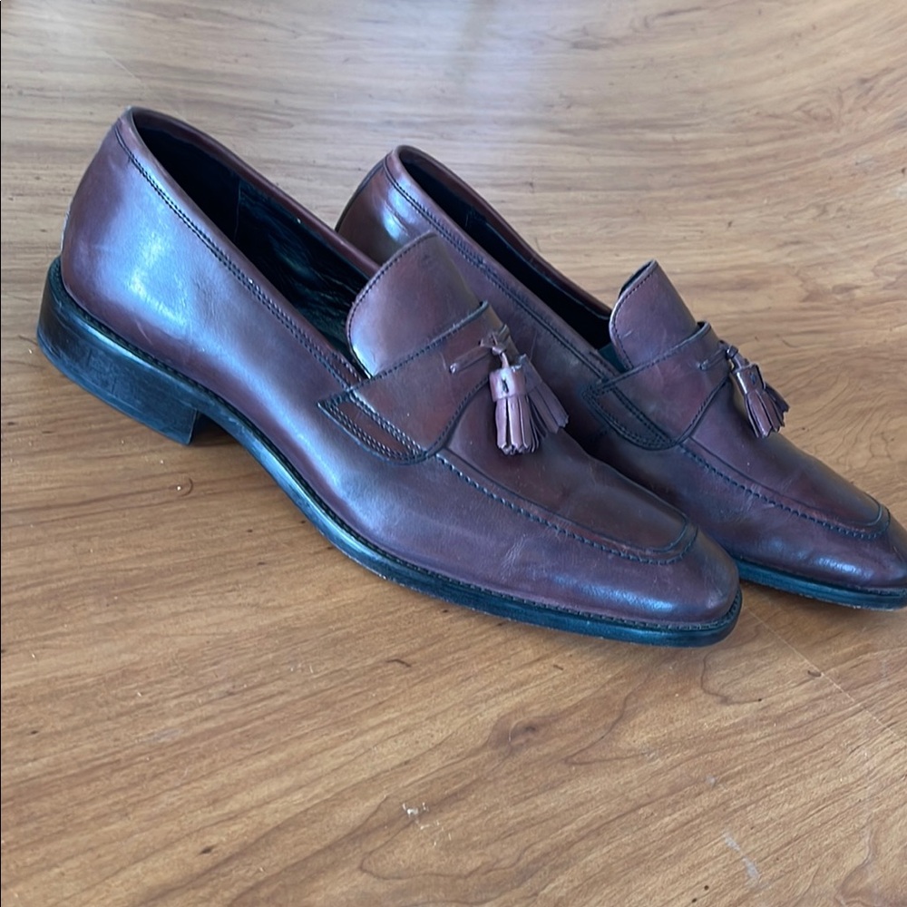 J Murphy Elegant Brown Tassel Loafers size 12 - Picture 4 of 6